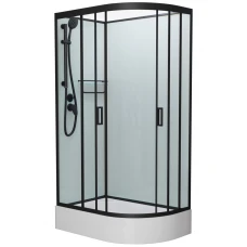 Душевая кабина Frank F412/1L Black 120x80 без крыши